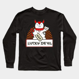 Lucky Devil Cat Long Sleeve T-Shirt